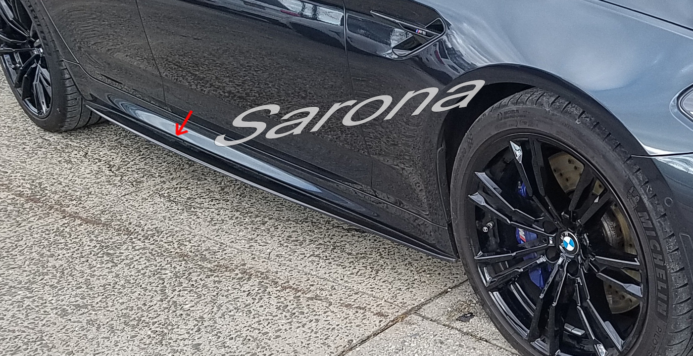 Custom BMW 5 Series  Sedan Side Skirts (2017 - 2023) - $490.00 (Part #BM-062-SS)